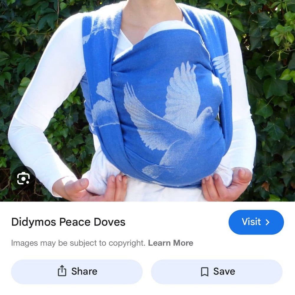 Didymos woven Wrap Peace Doves Size 2